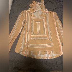 Patterned Sweater Hoodie